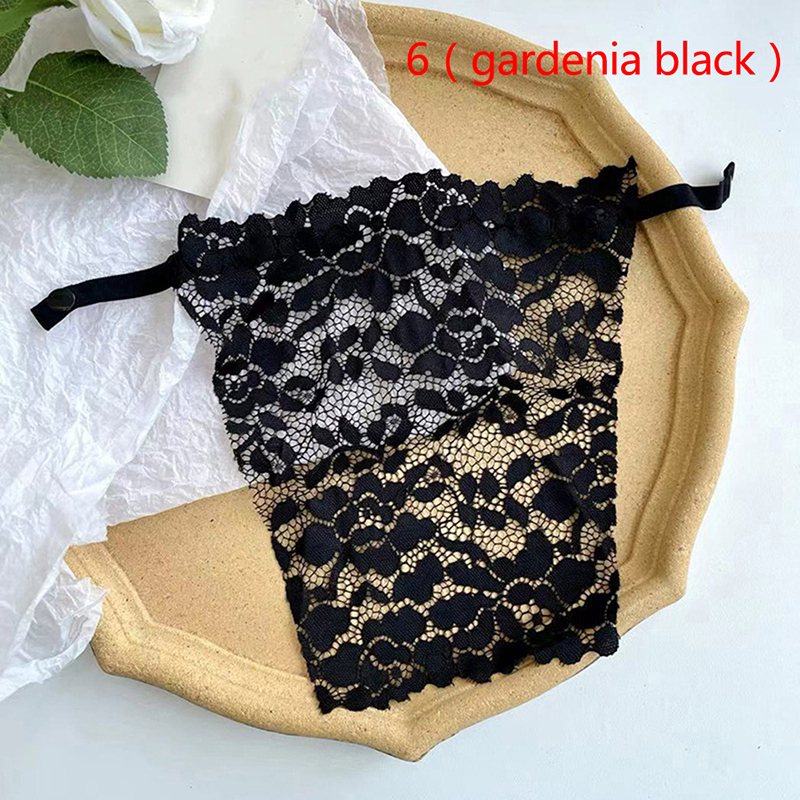 Womens Lace Invisible Panel Cleavage Cover Up Mock Camisole Anti
