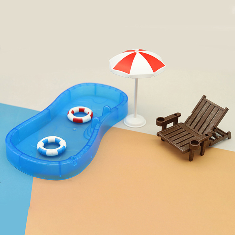 Swimming pool doll online house