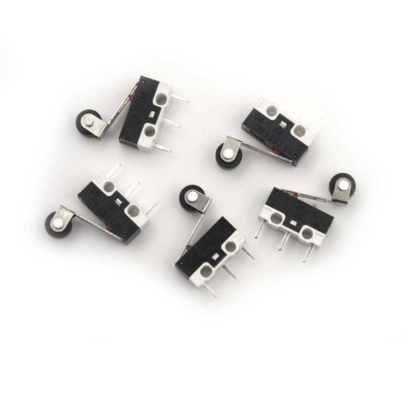 5Pcs New Ultra Mini Micro Switch Roller Lever Actuator Microswitch SPDT Sub Switch. 