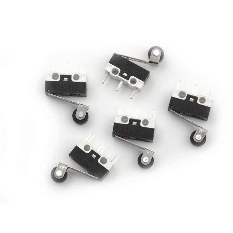 5Pcs New Ultra Mini Micro Switch Roller Lever Actuator Microswitch SPDT Sub Switch. 